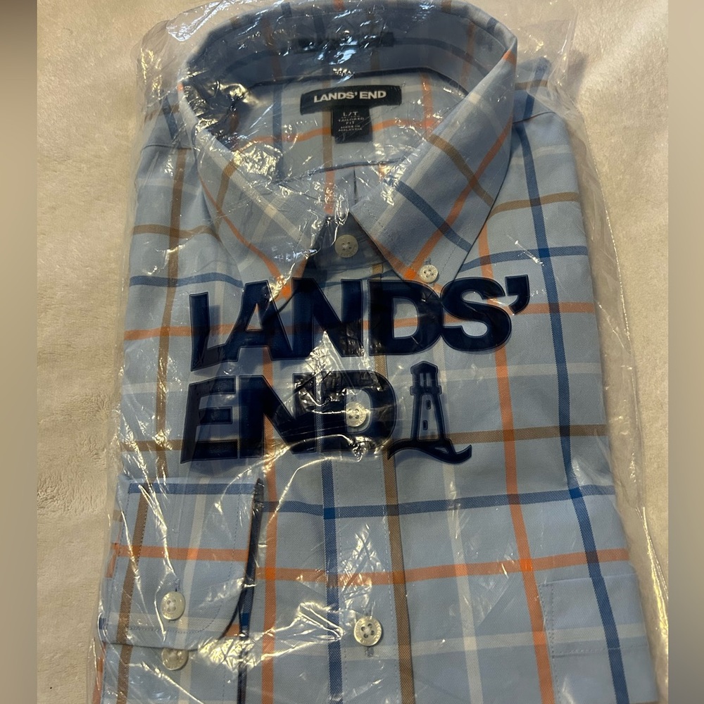 Land’s End Men’s Button Down Shirt NWT
